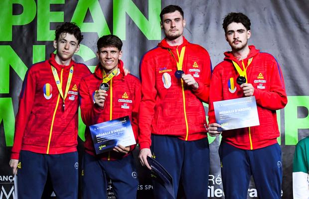 Echipa masculină de sabie a României a fost învinsă de Ungaria cu două tușe în finala Campionatelor Europene