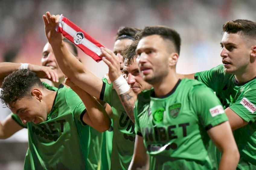 Dinamo a jucat în tricouri verzi cu FC Voluntari
