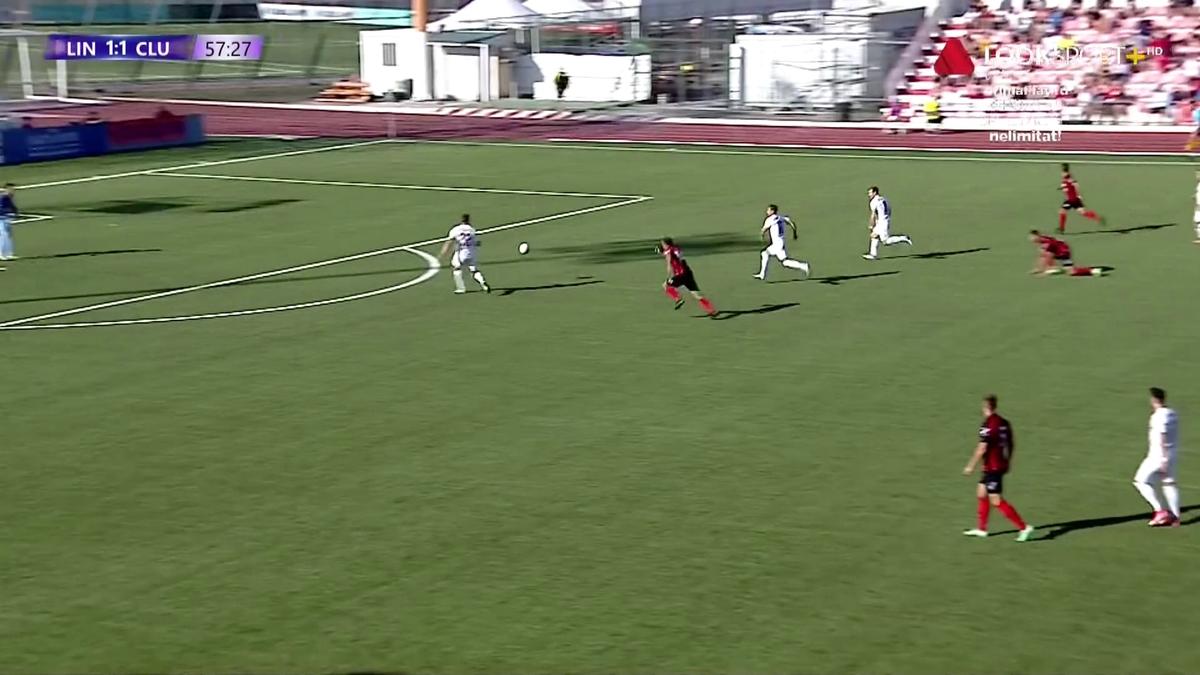 Lincoln - CFR Cluj: gol Debeljuh