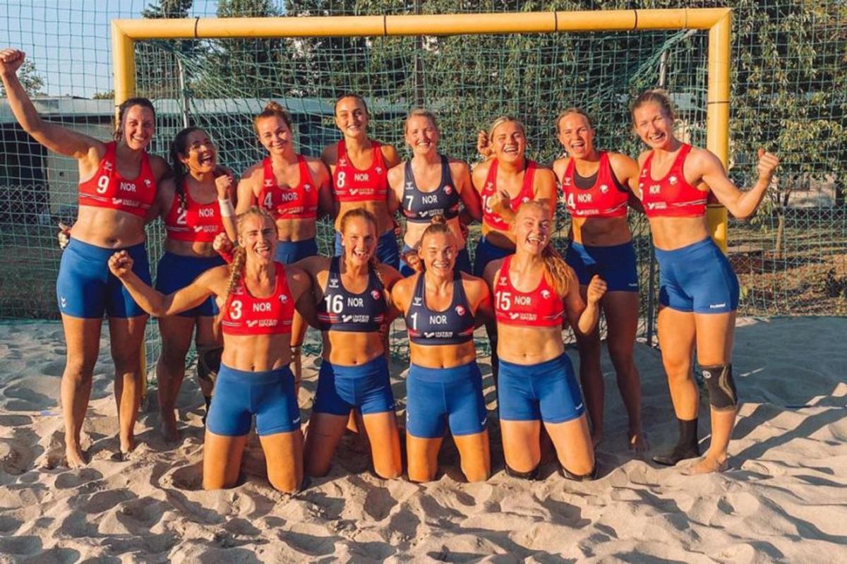 Norvegia - handbal pe plajă + Pink