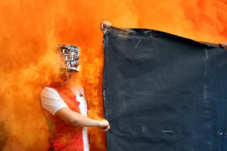Fani Dinamo Dresda în deplasare la Praga