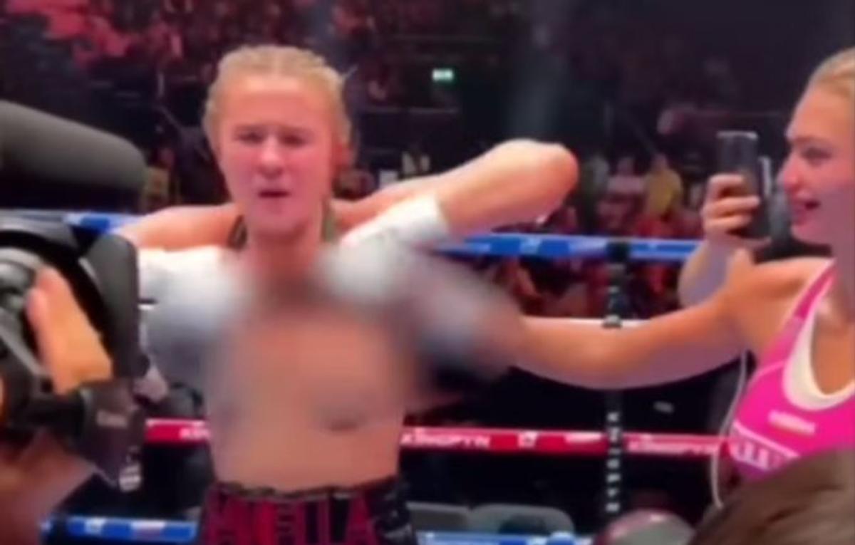 „Nu sunt interzisă!” » Daniela, prima explicație după ce și-a arătat sânii în ring