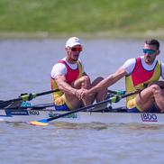 Andrei Cornea și Marian Enache - aur în proba de dublu vâsle la CE 2024 Szeged FOTO Raed Krishan
