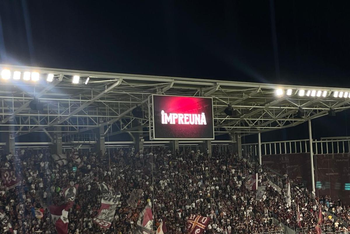 Mesajul pe care Gino Iorgulescu nu ar fi vrut să îl vadă la Rapid - CFR Cluj » Ce au afișat giuleștenii