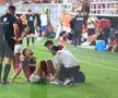Albion Rrahmani a ieșit accidentat în Rapid - CFR Cluj 2-2. Foto: Ionuț Iordache (GSP)
