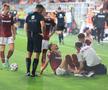 Albion Rrahmani a ieșit accidentat în Rapid - CFR Cluj 2-2. Foto: Ionuț Iordache (GSP)