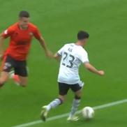 Marco Rus înscrie primul gol în tricoul lui Ayr United în Cupa Ligii Scoției / Foto: Captură Premier Sports