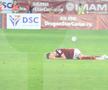 Albion Rrahmani a ieșit accidentat în Rapid - CFR Cluj 2-2. Foto: Ionuț Iordache (GSP)