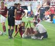 Albion Rrahmani a ieșit accidentat în Rapid - CFR Cluj 2-2. Foto: Ionuț Iordache (GSP)