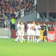 Daniel Bîrligea s-a bucurat ostentativ la golul din Rapid - CFR Cluj / Foto: Ionuț Iordache
