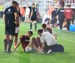 Albion Rrahmani a ieșit accidentat în Rapid - CFR Cluj 2-2. Foto: Ionuț Iordache (GSP)