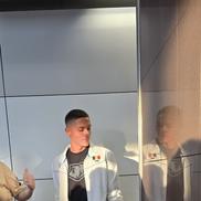 Ceasul purtat de David Popovici, la plecarea către Singapore