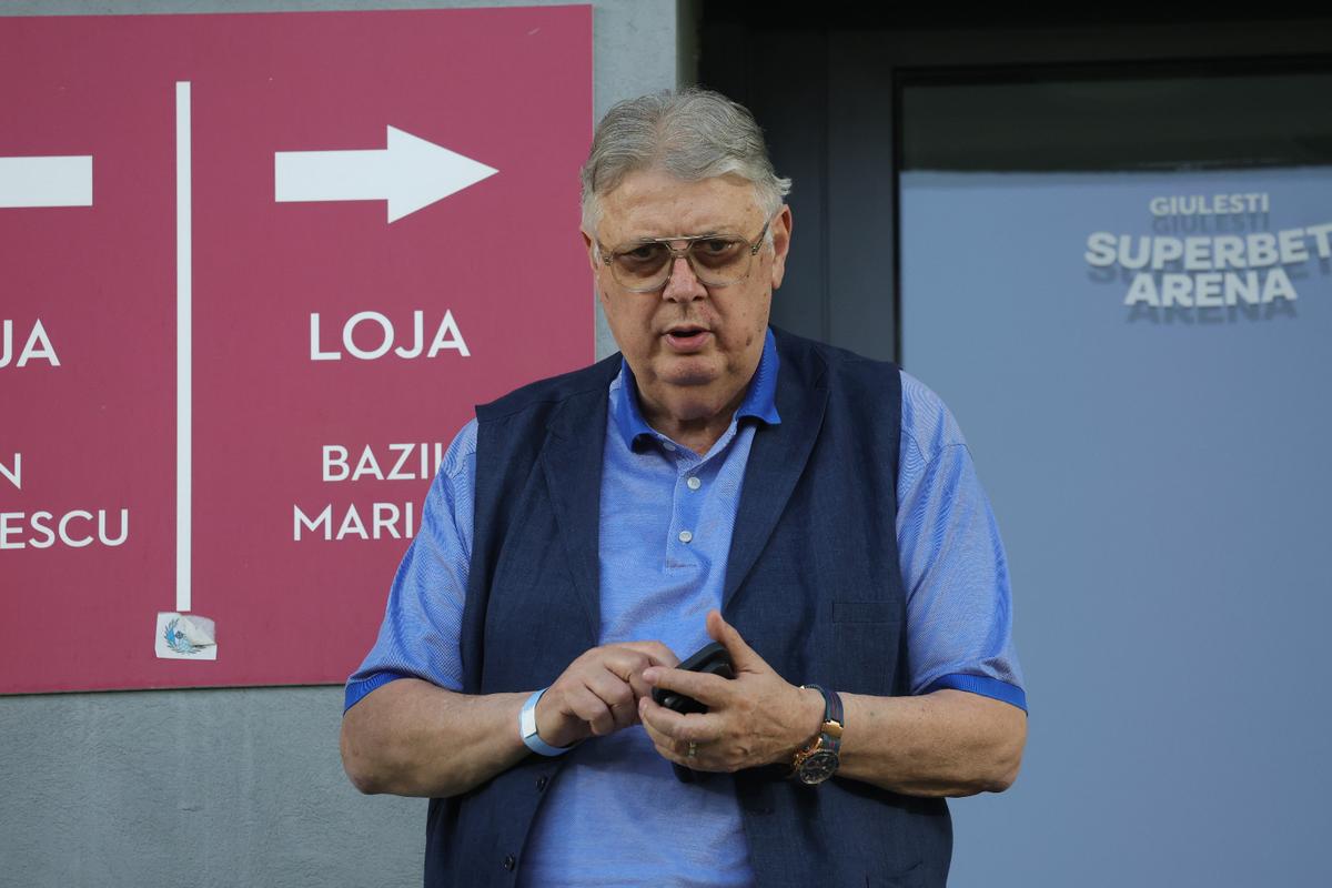 Gino Iorgulescu și Mircea Geoană, la Rapid - CFR Cluj