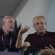 Mauro Pederzoli și Dan Șucu, în pauza meciului Rapid - CFR Cluj/ FOTO: Ionuț Iordache (GSP)