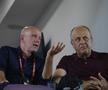 Mauro Pederzoli și Dan Șucu, în pauza meciului Rapid - CFR Cluj/ FOTO: Ionuț Iordache (GSP)