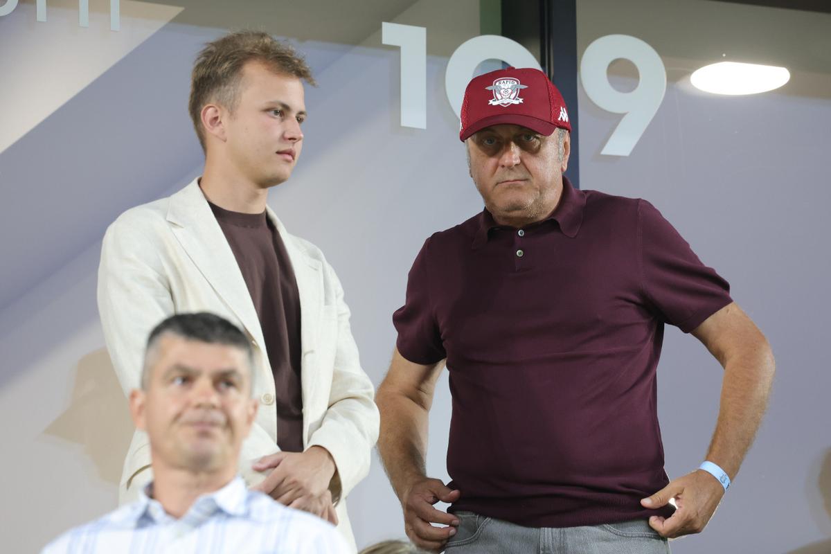 Dan Șucu, Angelescu și Maftei, la Rapid - CFR Cluj
