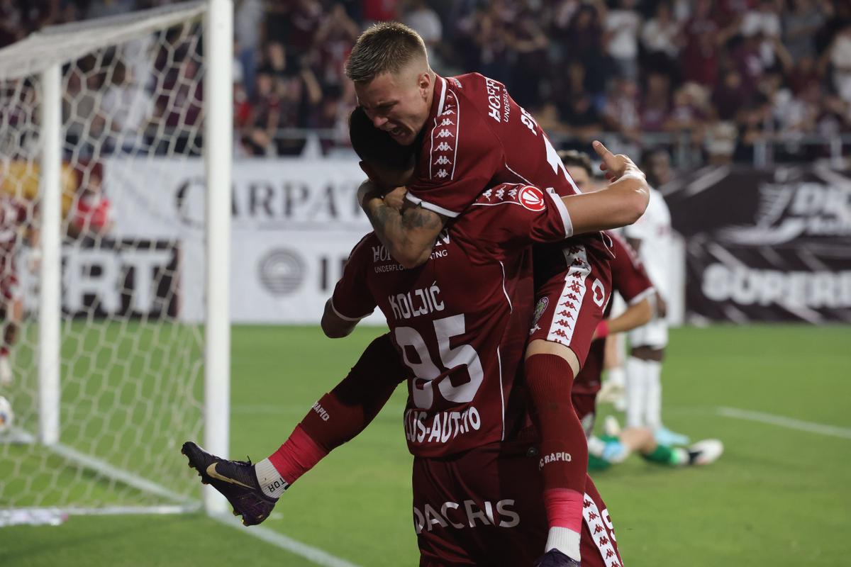 Dan Petrescu l-a scos în față pentru evoluția din Rapid - CFR: „Cea mai bună repriză de când e aici!”