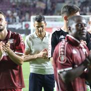 Costel Gâlcă, la finalul meciului Rapid - CFR Cluj. Foto: Ionuț Iordache GSP