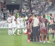 Tobias Christensen și Alex Dobre au intrat în conflict în meciul dintre Rapid și CFR Cluj. Foto: Ionuț Iordache GSP