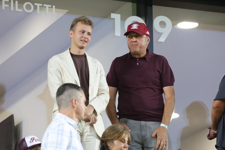 Dan Șucu și fiul lui, la Rapid - CFR Cluj/ foto: Ionuț Iordache (GSP)