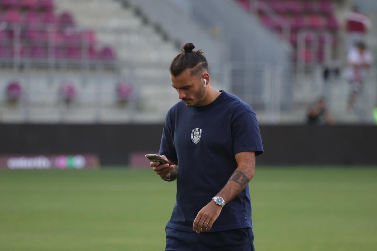 Imagini de pe gazon înainte de Rapid - CFR Cluj/ foto: Ionuț Iordache (GSP)
