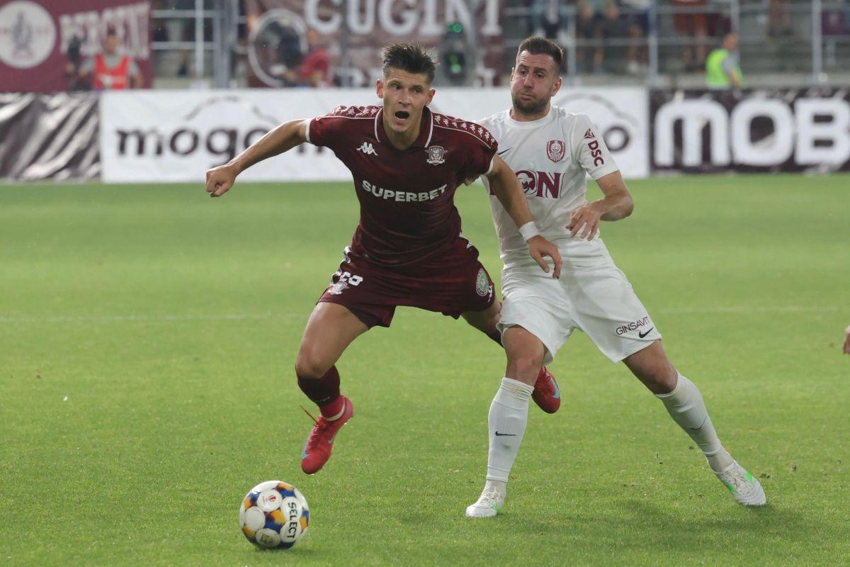 Imagini de meci de la Rapid - CFR Cluj