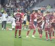 Tobias Christensen și Alex Dobre au intrat în conflict în meciul dintre Rapid și CFR Cluj. Foto: Ionuț Iordache GSP
