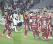 Tobias Christensen și Alex Dobre au intrat în conflict în meciul dintre Rapid și CFR Cluj. Foto: Ionuț Iordache GSP