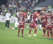 Tobias Christensen și Alex Dobre au intrat în conflict în meciul dintre Rapid și CFR Cluj. Foto: Ionuț Iordache GSP