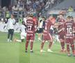 Tobias Christensen și Alex Dobre au intrat în conflict în meciul dintre Rapid și CFR Cluj. Foto: Ionuț Iordache GSP