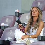 Diana Munteanu a fost prezentă la meciul Rapid - CFR Cluj. Foto: Ionuț Iordache (GSP.RO)