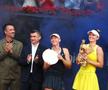 Irina Begu și Jil Teichmann cu trofeele la festivitatea de premiere de la UniCredit Iași Open FOTO Roxana Fleșeru