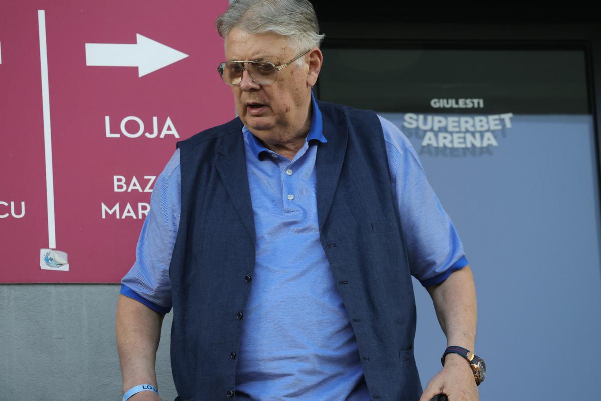 Gino Iorgulescu și Mircea Geoană, la Rapid - CFR Cluj