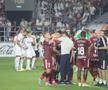 Tobias Christensen și Alex Dobre au intrat în conflict în meciul dintre Rapid și CFR Cluj. Foto: Ionuț Iordache GSP