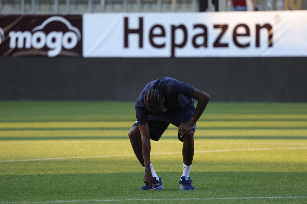 Imagini de pe gazon înainte de Rapid - CFR Cluj/ foto: Ionuț Iordache (GSP)