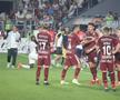 Tobias Christensen și Alex Dobre au intrat în conflict în meciul dintre Rapid și CFR Cluj. Foto: Ionuț Iordache GSP