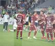 Tobias Christensen și Alex Dobre au intrat în conflict în meciul dintre Rapid și CFR Cluj. Foto: Ionuț Iordache GSP