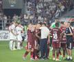 Tobias Christensen și Alex Dobre au intrat în conflict în meciul dintre Rapid și CFR Cluj. Foto: Ionuț Iordache GSP
