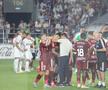 Tobias Christensen și Alex Dobre au intrat în conflict în meciul dintre Rapid și CFR Cluj. Foto: Ionuț Iordache GSP