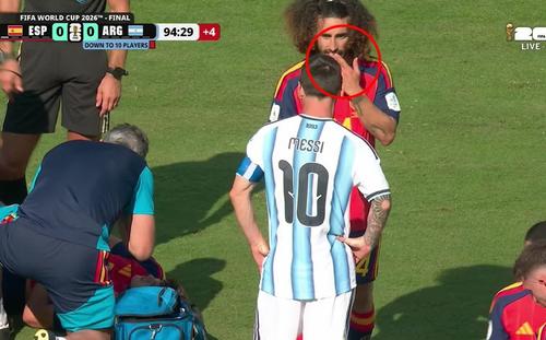 Messi și Cucurella, foto: twitter