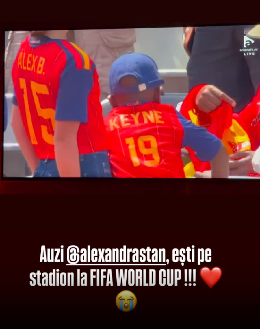 Melodia Alexandrei Stan a răsunat la finala Mondialului // foto: captură instagram @alexandrastan România a fost prezentă la finala Campionatului Mondial » Alexandra s-a bucurat de două minute de faimă