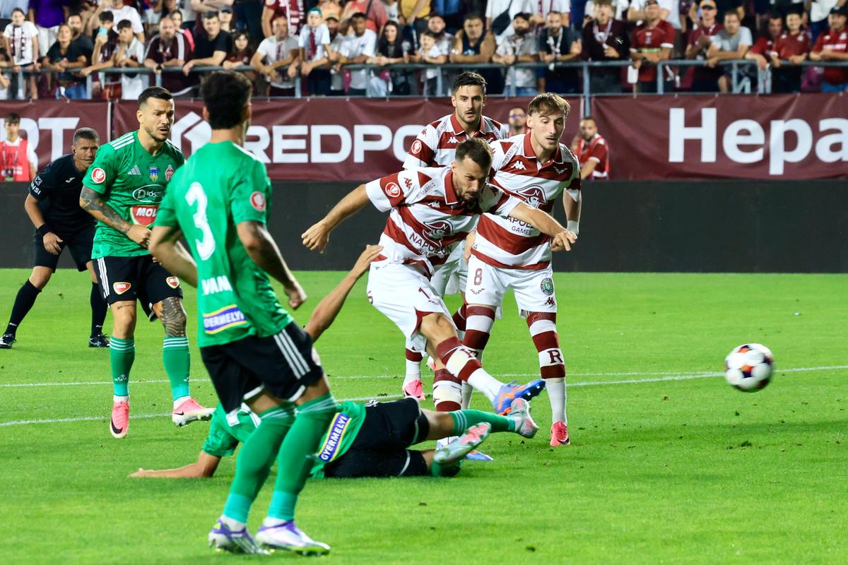 Debut cu dreptul pentru Daniel Pancu la Rapid! » Giuleștenii, salvați de golul din minutul 88