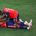 Lamine Yamal și Nico Williams, după finala câștigată de Spania cu Argentina / Foto: Imago Images