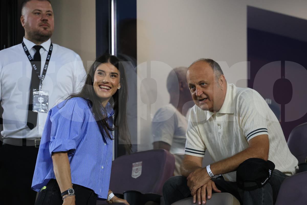 Sorana Cîrstea, prezentă în loja lui Dan Șucu, la Rapid - Sepsi, 20.07.2026 // foto: Ionuț Iordache (GSP)