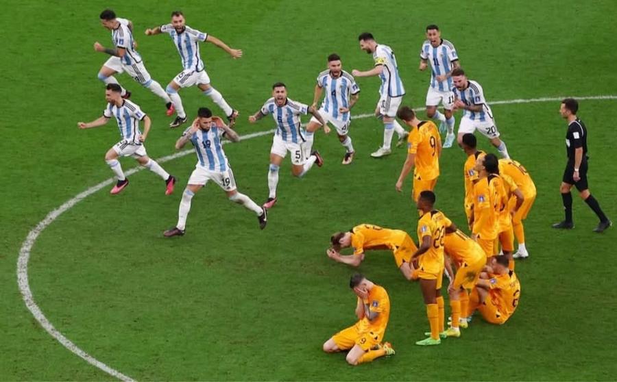 Cum a celebrat Argentina victoria cu Olanda în 2022 Omul-neom de după Spania - Argentina