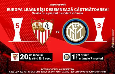 Super meci în finala Europa League! Sevilla și Inter, pregătite să facă spectacol la Koln