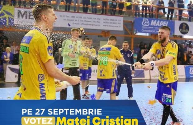 FOTO Jucătorii de la Potaissa Turda, campanie pentru candidatul PNL la primărie