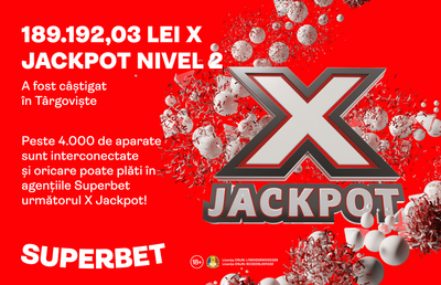 SuperCâștig la X Jackpot Nivelul 2: 189.192 de lei acordați în Târgoviște!