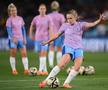 Imagini de la încălzire - Spania - Anglia, finala Campionatului Mondial de Fotbal Feminin