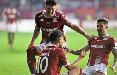 Descătușare vișinie » Rapid depășește criza cu o victorie superbă în fața Farului. Hagi nu mai pierduse cu giuleștenii de 17 ani